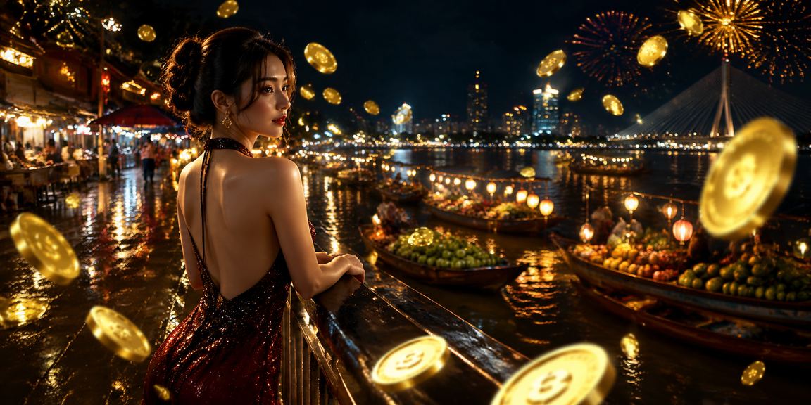 Không khí lễ hội giải trí sôi động tại vùng Mekong với ánh đèn rực rỡ